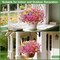 Artificial Flowers for Outdoors, 12 Bundles Multicolor Silk Fake Flower for Spring Summer Decoration, UV Resistant No Fade Artificial Outdoor Plants for Home Planter Porch Patio Yard Decor
